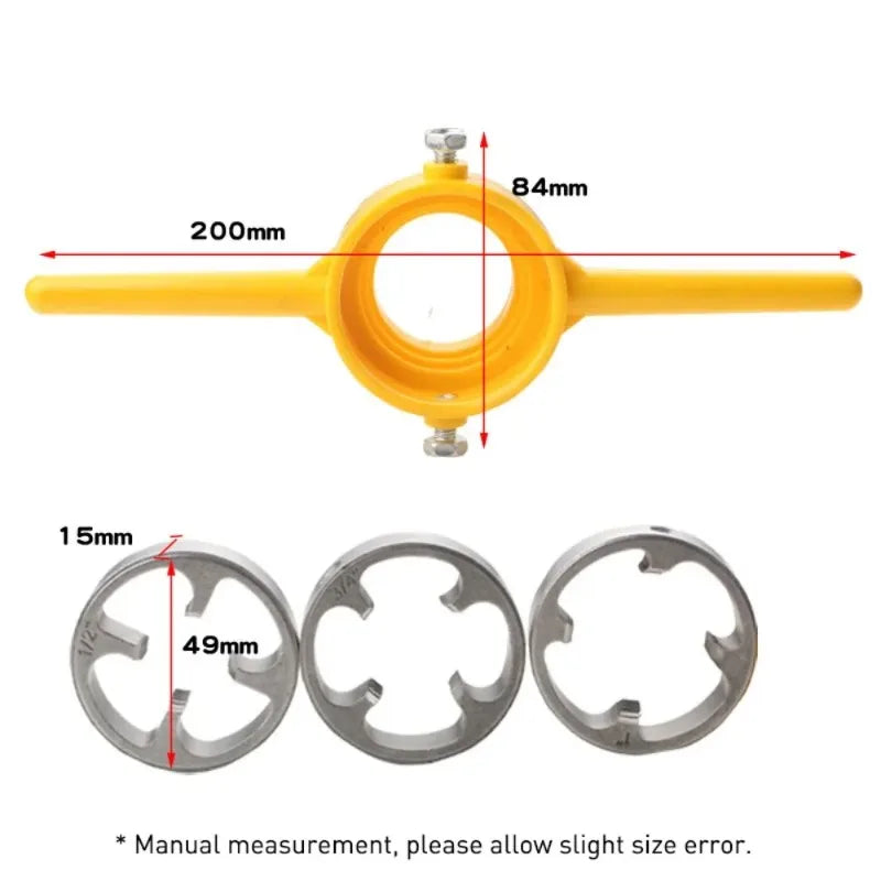 6-Piece NPT Pipe Threader Set – 1/2, 3/4 & 1" Die Wrench Kit Pipe Threader Set Richie's