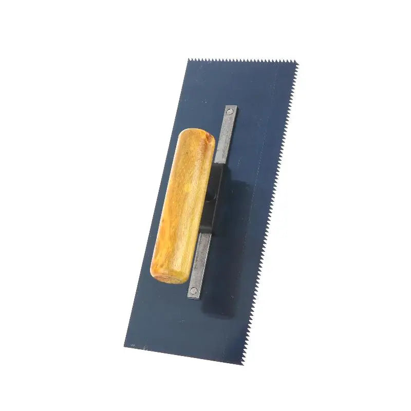 24cm Notched Trowel 2mm Teeth | Steel Blade & Wood Handle Notched Trowel Richie's