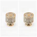 2PCS Rhinestone Crystal Drawer Pulls & Cabinet Door Handles Cabinet Drawer Pulls Richie's Rose Gold 2pcs