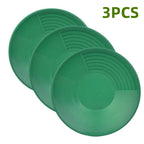 Plastic Gold Pan Basin – Nugget Mining & River Prospecting Tool Gold Panning Pan Richie's 3PCS Green