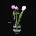 Nordic Acrylic Flower Vase – Modern Transparent Home Décor Decorative Flower Vase Richie's Round-30-17.5cm