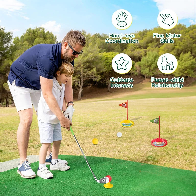 Kids Retractable Golf Club Set – Indoor & Outdoor Sports Toy Kids Golf Toy Set Richie's