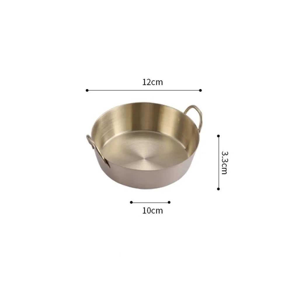 304 Stainless Steel Dual-Handle Snack & Sauce Dipping Bowl Dipping Bowl Richie's Gold-L