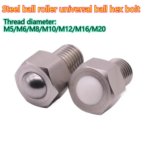 M5–M20 Universal Ball Hex Bolt – Conveyor Roller Connector Hex Bolt Connector Richie's