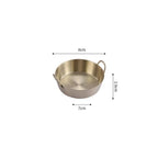 304 Stainless Steel Dual-Handle Snack & Sauce Dipping Bowl Dipping Bowl Richie's Gold-S