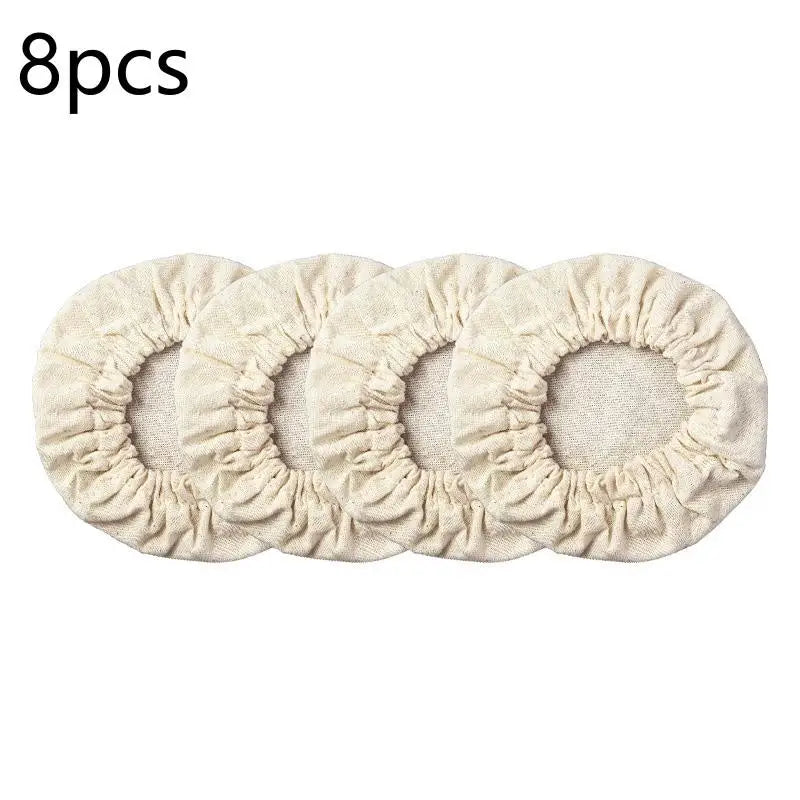Canvas Jar Covers for Sourdough & Fermentation | 4/8 Pack Fermentation Jar Covers Richie's A8