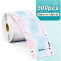 Phomemo 1000pcs Round Thermal Shipping Labels Rainbow Stickers Thermal Shipping Labels Richie's 500pcs ZB