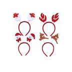 4Pcs Christmas Headbands – Festive Hair Hoops for Party & Photos Holiday Hair Accessory Richie's