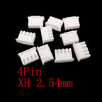 100Pcs JST XH 2.54mm Connector 2/3/4/5 Pin Housing Male Female Wire Connector Kit Richie's 4Pin-K 100Pcs