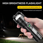 2000LM Tactical LED Flashlight USB-C Rechargeable Zoomable Torch Tactical Flashlight Richie's