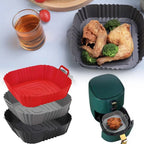 BPA-Free Silicone Air Fryer Liner Square Reusable Basket Mat 4–7 QT Air Fryer Liner Richie's