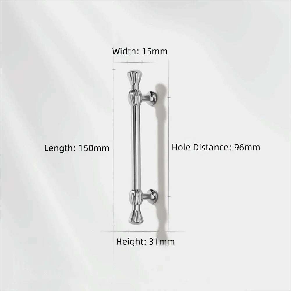 Zinc Alloy Furniture Handles – Bronze Antique Drawer Pulls Furniture Cabinet Handle Richie's Silver 150mm