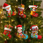 Acrylic Christmas Stocking Ornaments – Colorful Tree Pendants Christmas Tree Ornament Richie's