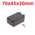 ABS Plastic Waterproof Electronic Project Box Enclosure Case Electronic Enclosure Box Richie's 70x45x30mm-black