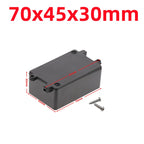 ABS Plastic Waterproof Electronic Project Box Enclosure Case Electronic Enclosure Box Richie's 70x45x30mm-black