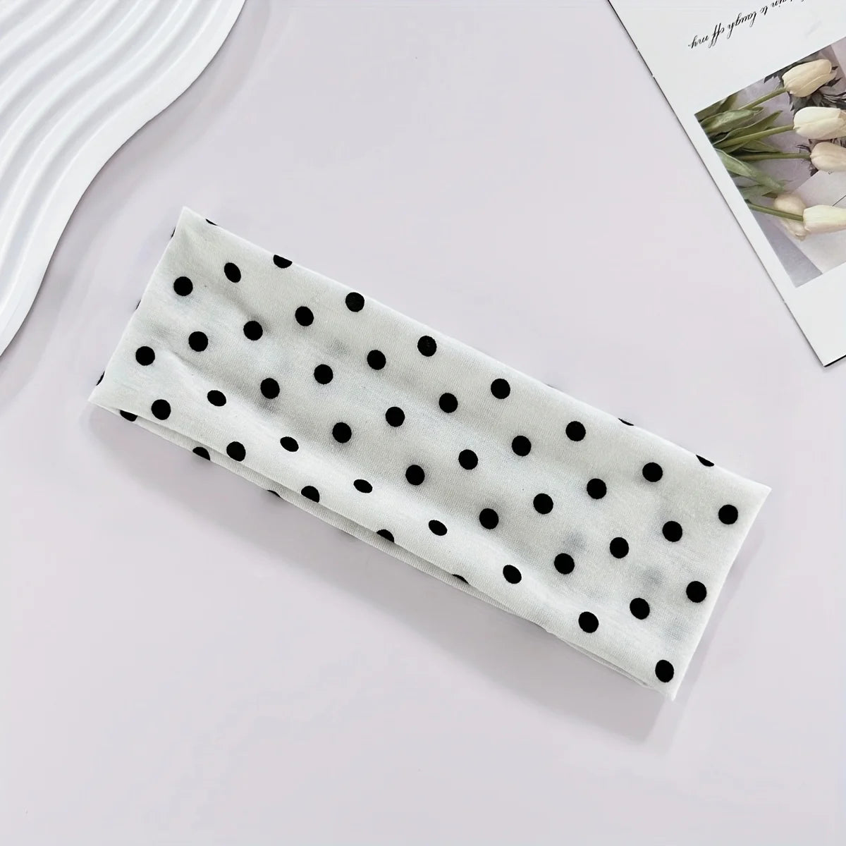 Women's Polka Dot Sports Headband – Sweat-Wicking Yoga & Gym Sports Headband Richie's