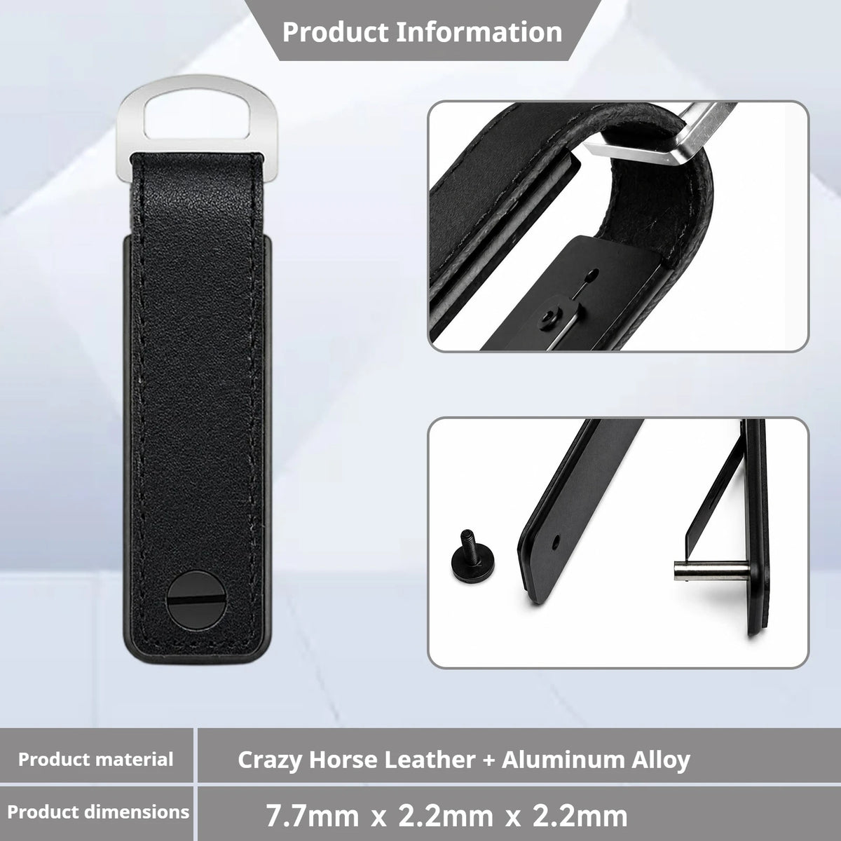 ZEEKER Genuine Leather Key Organizer – Silent EDC Key Holder Leather Key Organizer Richie's