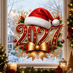 Christmas Window Clings – Reusable Santa, Snowflake & Holly Decals Window Cling Decals Richie's
