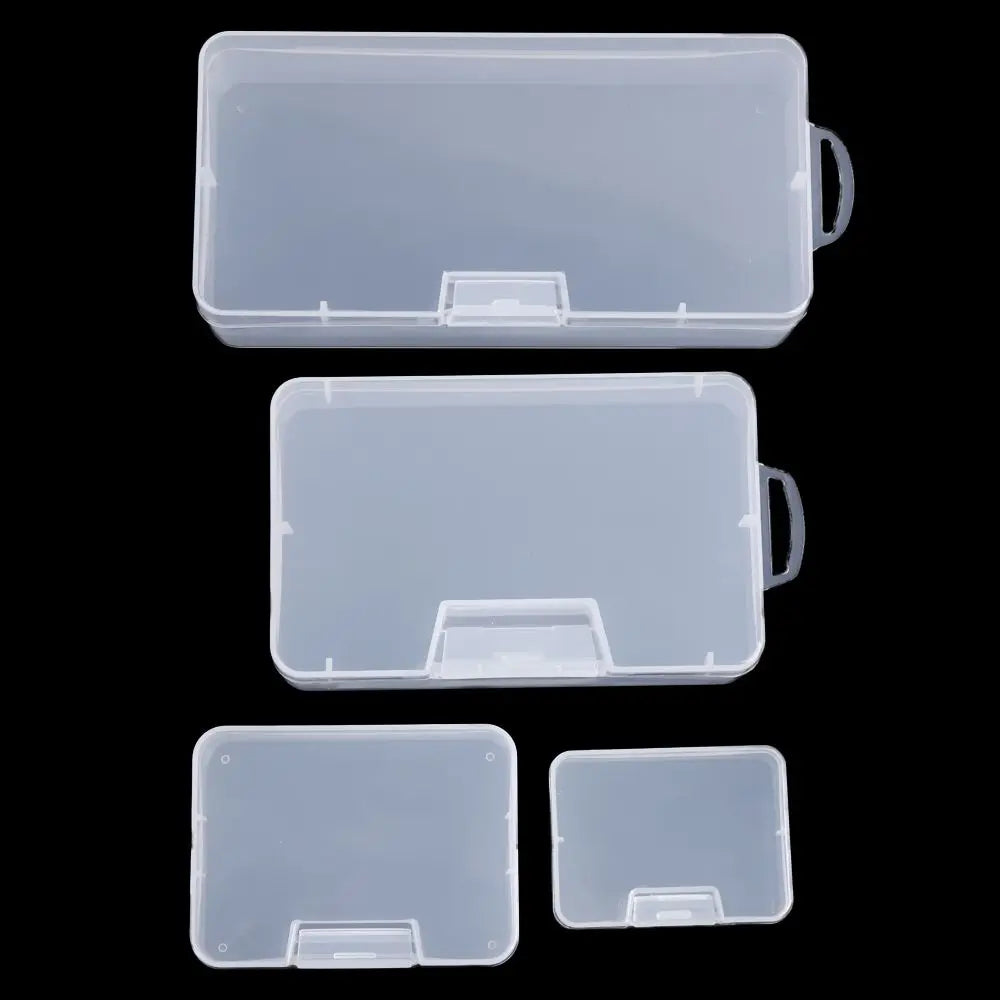 Clear Plastic Storage Boxes – 4 Sizes, Jewelry, Beads & Crafts Storage Box Richie's