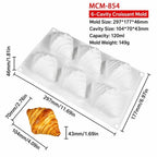 6-Cavity Silicone Mousse Cake Mold – Non-Stick Food Grade Silicone Cake Mold Richie's