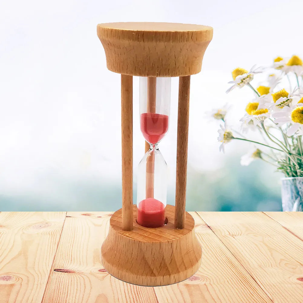 3-Minute Wooden Hourglass Sand Timer – Home & Office Decor Decorative Sand Timer Richie's