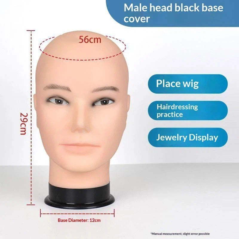 Bald Mannequin Head for Wig Styling, Makeup & Hat Display Mannequin Head Richie's 4