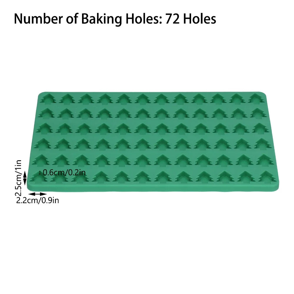 Christmas Tree Silicone Dog Cookie Mold – 72 Cavities Silicone Baking Mold Richie's