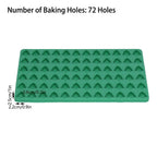 Christmas Tree Silicone Dog Cookie Mold – 72 Cavities Silicone Baking Mold Richie's