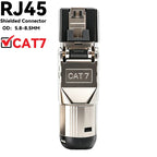 Tool-Free Shielded RJ45 Connectors Cat6A Cat7 Cat8 | 10G RJ45 Network Connector Richie's CAT7 1PCS