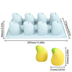 15-Cavity Silicone Mango Mousse Cake Mold – Fruit Dessert Mold Silicone Baking Mold Richie's