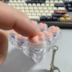 Kawaii Cat Claw Crystal Keycap Keyboard Fidget Toy Keychain Fidget Toy Keychain Richie's