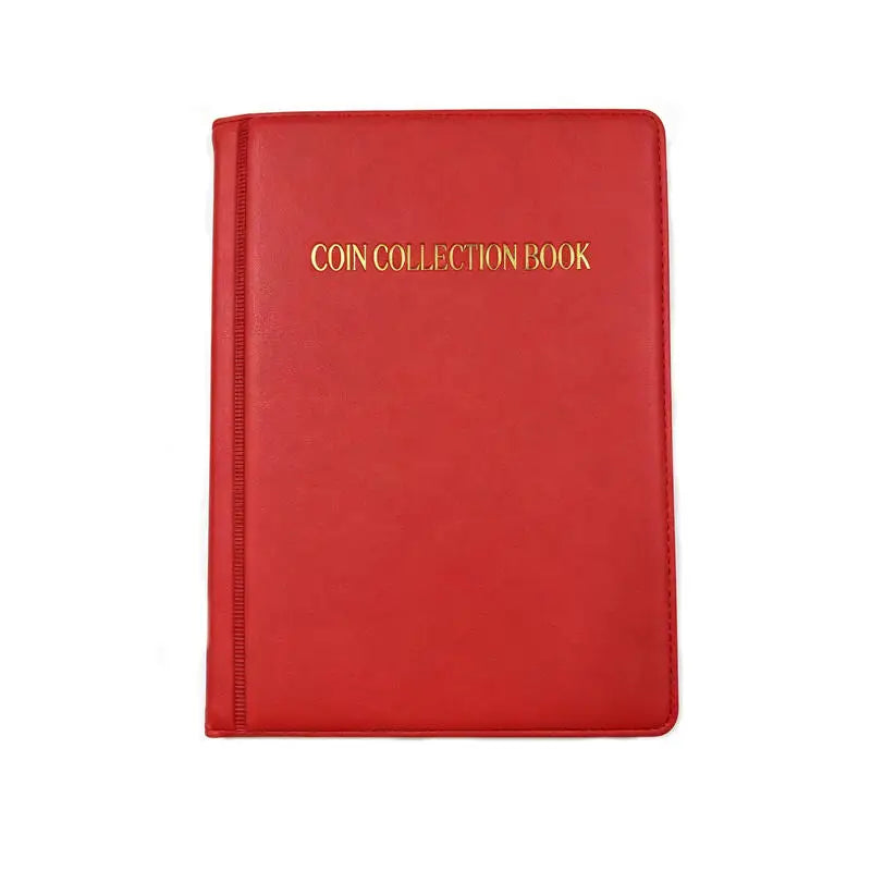 10-Sheet Banknote & Coin Collection Book Storage Album Organizer Coin Collection Album Richie's Red