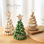 Nordic Wooden Christmas Tree Desktop Ornament | Holiday Decor Christmas Tree Ornament Richie's