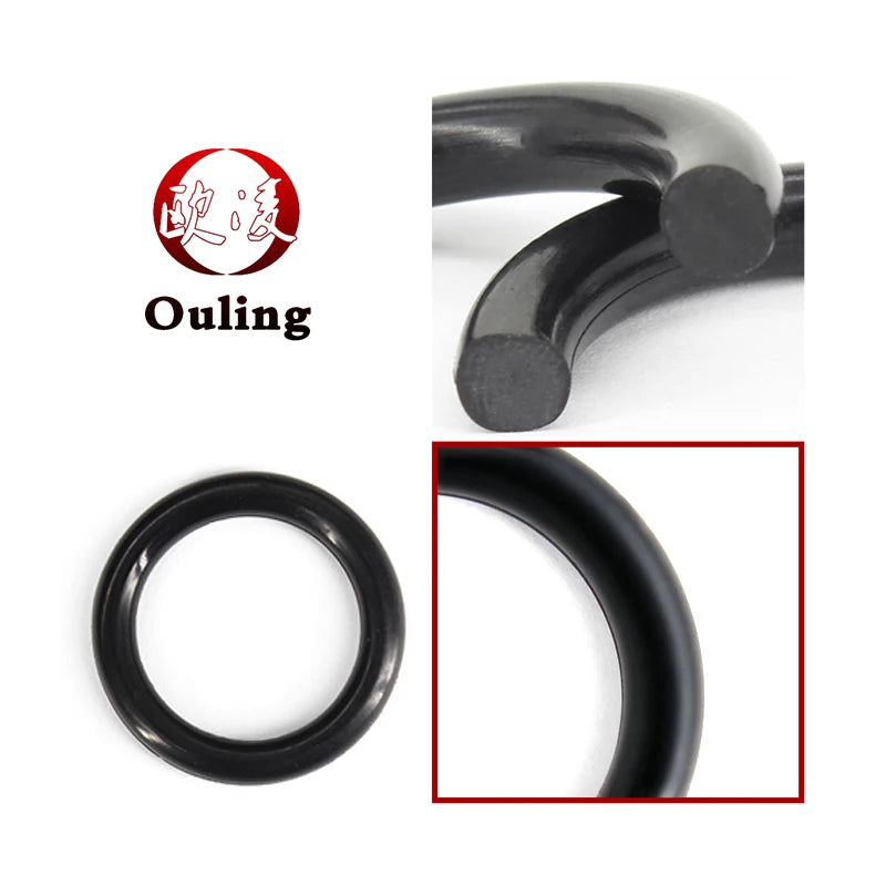 30pcs EPDM Black O-Ring Seals | 2–3.5mm CS, 5–50mm OD Rubber O-Ring Seals Richie's