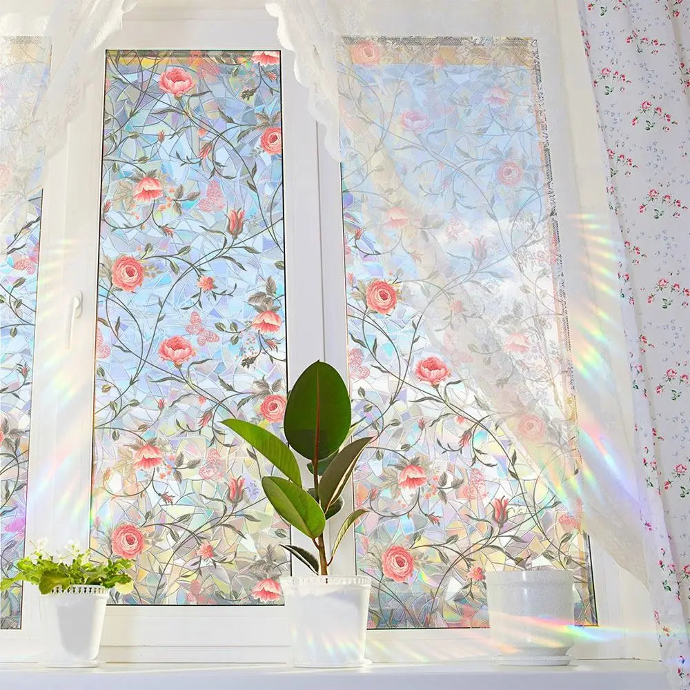 Rainbow Sun Catcher Window Film Static Cling Glass Sticker Window Cling Film Richie's