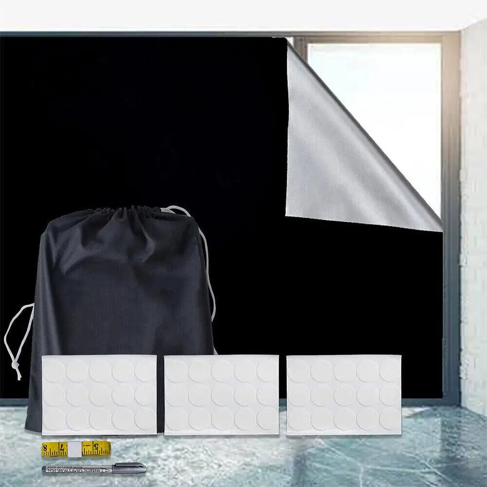 Portable Blackout Blind Thermal Insulated Window Shade Curtain Blackout Window Blind Richie's