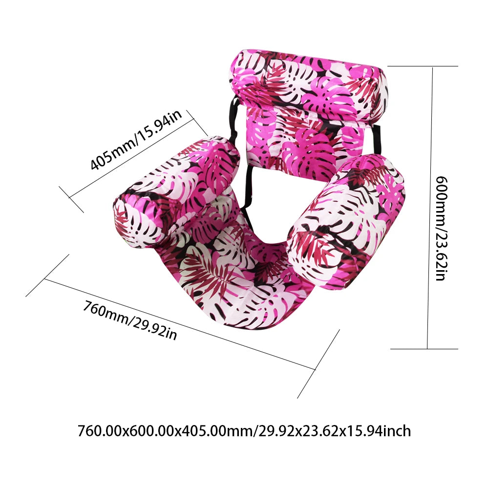 Inflatable Pool Float Lounger Chair with Armrests & Backrest Inflatable Pool Float Richie's