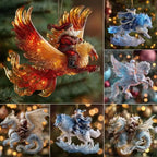 Animal Christmas Tree Ornaments – 2D Flat Acrylic Xmas Pendants Christmas Ornaments Richie's