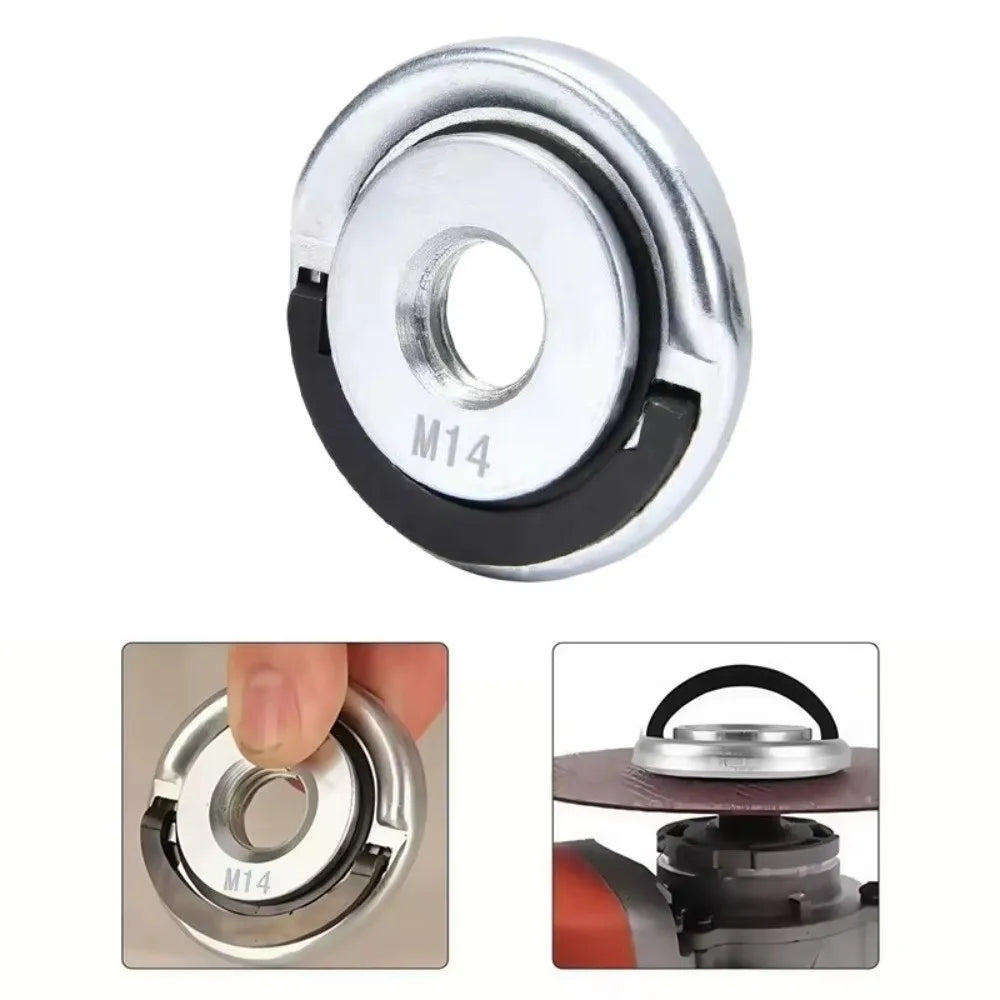 M10 M14 5/8-11 Auto-Locking Flange Nut Grinder Chuck Tool Grinder Flange Nut Richie's