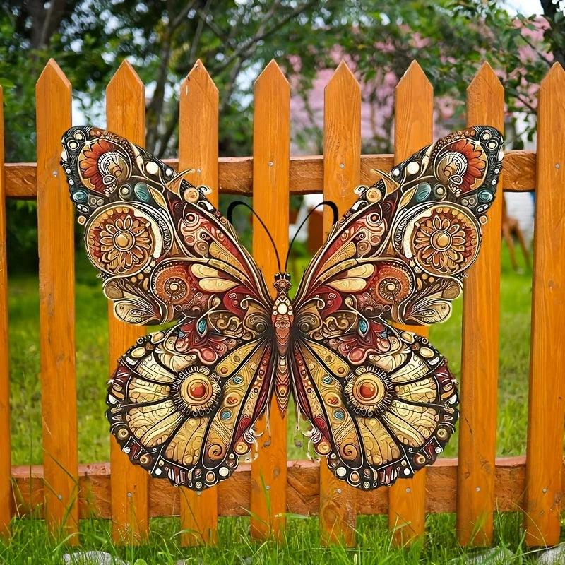 Vintage Metal Butterfly Wall Art – Colorful Indoor & Outdoor Décor Metal Wall Art Richie's
