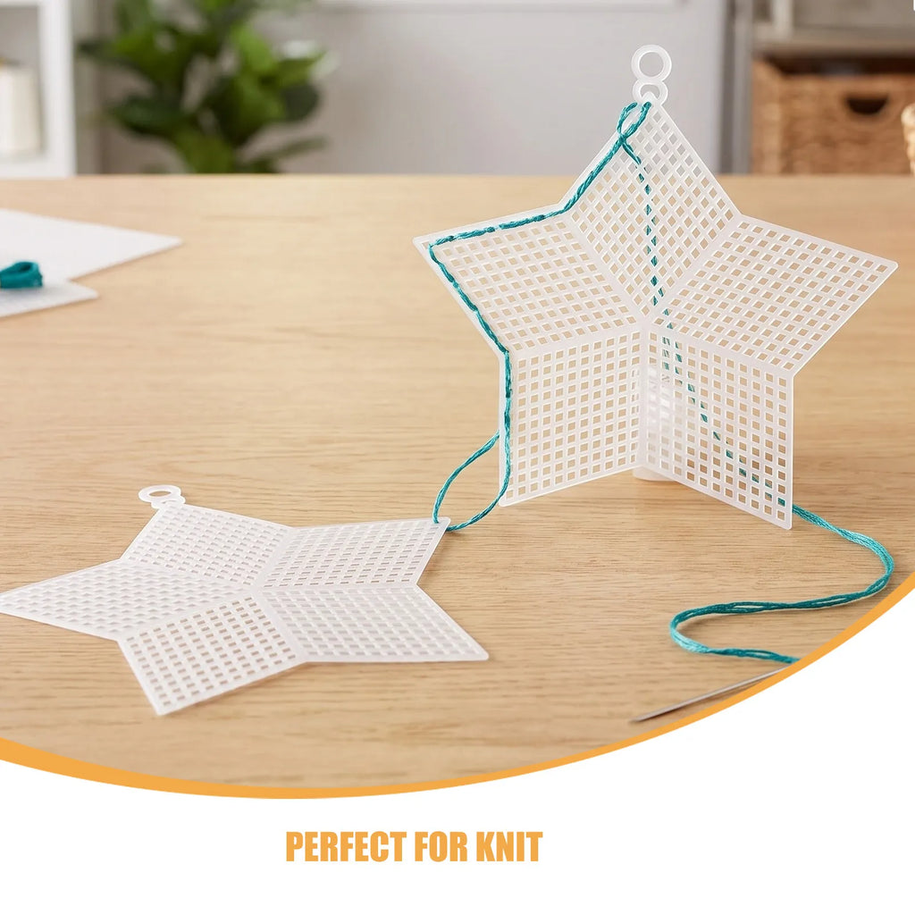 15Pcs Star Plastic Canvas Mesh Sheets for Crochet & Embroidery Embroidery Canvas Sheets Richie's