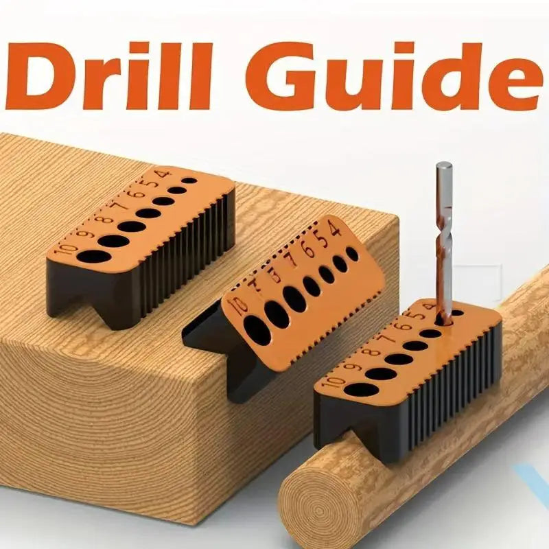 Precision Drill Guide Jig Block for 4–10mm Drill Bits | DIY Tool Drill Guide Jig Richie's
