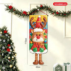 3D Santa Claus Christmas Door Hanging Banner | Holiday Decor Christmas Door Banner Richie's 3