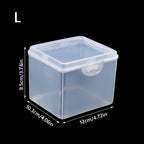 Clear Plastic Storage Box with Lid – Stackable Organizer Plastic Storage Box Richie's L