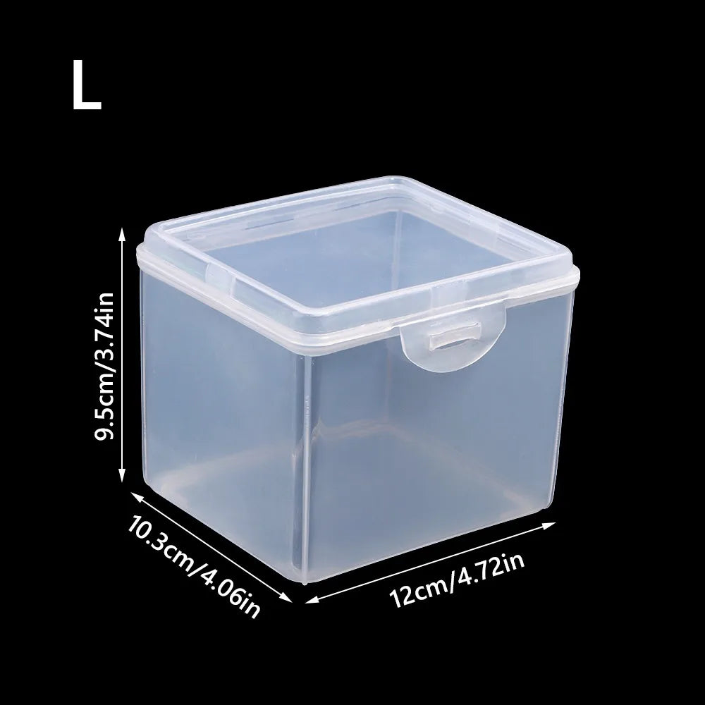 Clear Plastic Storage Box with Lid – Stackable Organizer Plastic Storage Box Richie's L
