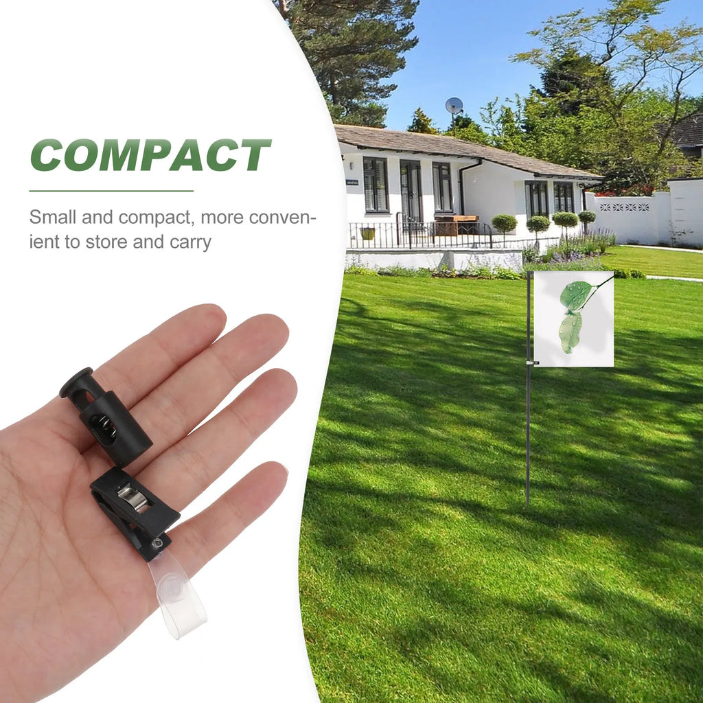 Garden Flag Stoppers Rubber Clips & Flagpole Fixators – 5 Sets Flag Pole Accessories Richie's