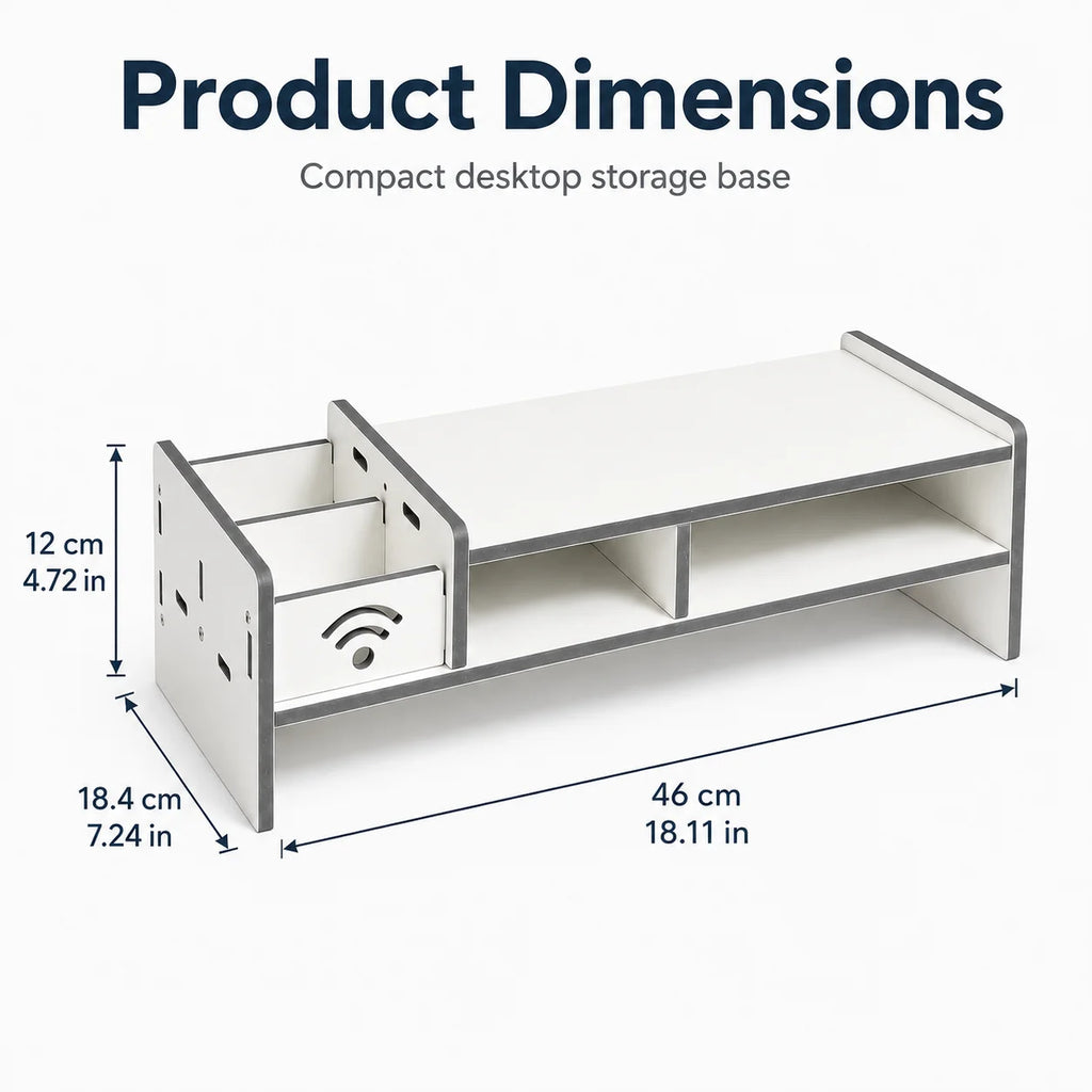 Monitor Stand Riser with Drawer & Storage | Desk Organizer Monitor Stand Riser Richie's