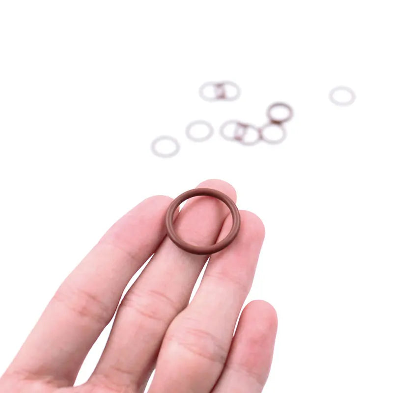 5-Pack FKM Fluoro Rubber O-Ring Seals | Waterproof Brown Gaskets Rubber O-Ring Seals Richie's
