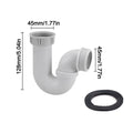 Kitchen Sink Drain Connector Threaded Nut Sealing Gasket Adapter Drain Pipe Adapter Richie's Type--A