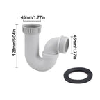 Kitchen Sink Drain Connector Threaded Nut Sealing Gasket Adapter Drain Pipe Adapter Richie's Type--A